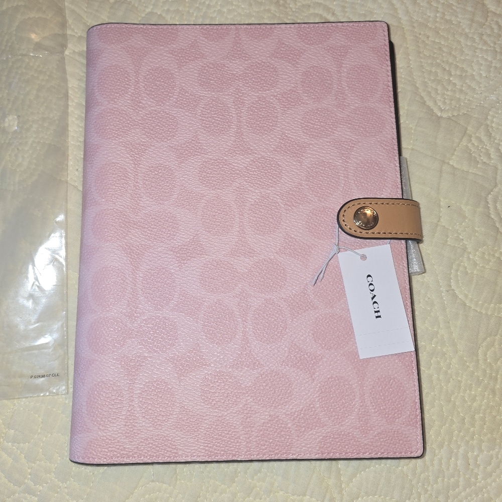Coach Powder Pink Notebook 2026 Edition NWT